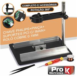 SUPORTE C/PLATAFORMA P/ FERRO DE AR QUENTE PROK