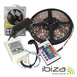 Kit Fita Led 12v Rgb 5m Impermeável C/Controlador Ibiza