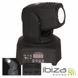 MOVING HEAD MINI 1 LED CREE BRANCO 10W FOCO DMX MIC IBIZA