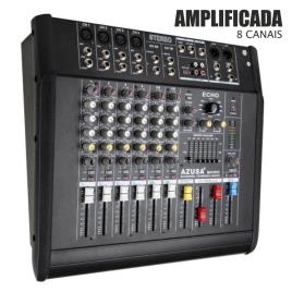 Mesa De Mistura Amplificada 8 Canais 2x240W
