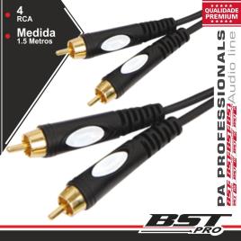 Cabo 2-Rca Macho / 2-Rca Macho 1.5m 