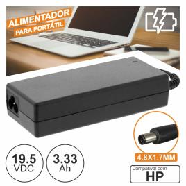 ALIMENTADOR P/ HP 19.5V 3.33A 65W 4.8X1.7MM