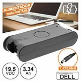Alimentador P/ Dell 19.5v 3.34a 65w 7.4x5.0mm