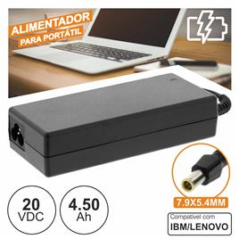 Alimentador 110/220vac - 20vdc 4.5a 90w Lenovo Well