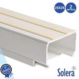 Calha Técnica Pvc C/ Adesivo 25x25mm 480mm² 2m 