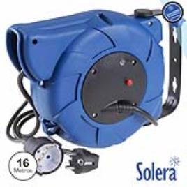 Extensão Tomada Elétrica C/ 1 Saída 16+2m Retráctil Solera