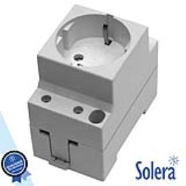 Tomada Eléctrica P/ Calha Din Solera