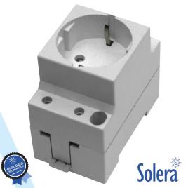 TOMADA ELÉCTRICA P/ CALHA DIN SOLERA