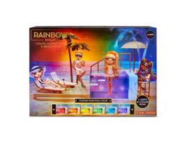 Boneca MGA Rainbow High Piscina e Clube de Praia Color Change