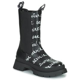 Desigual  Botas baixas SHOES CHELSEA HIGH LETTERING  Preto Disponível em tamanho para senhora. 37,38,39,40.Mulher > Sapatos > Botins