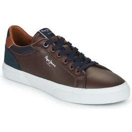 Pepe jeans  Sapatilhas KENTON COURT  Castanho Disponível em tamanho para homem. 41,42,43,44,45,46.Homem > Sapatos > Tenis