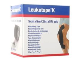 Leukotape K Fita Cinesiológica 5cm x 5m Preta