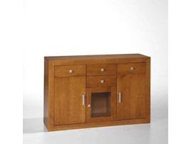 Aparador KYNUS CEREZO com 3 Portas (Castanho - Madeira - 86 x 130 x 42  cm)