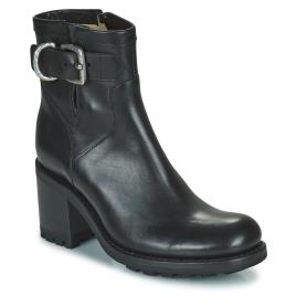 Freelance  Botins JUSTY 7 SMALL GERO BUCKLE  Preto Disponível em tamanho para senhora. 37,38,39,40.Mulher > Sapatos > Botins