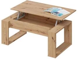Mesa HABITDESIGN Nova (Castanho - Melamina, PVC e ABS - 105 x 54 x 55 cm)
