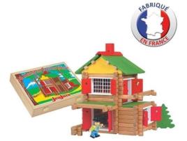 Jogo de Construção JEUJURA Chalet - 135 peças Madeira
