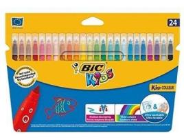 Marcadores Coloridos de Felcro  Kids 24 Cores
