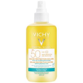 Água hidratante de proteção solar SPF50 Capital Soleil Vichy 200ml