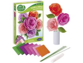 Kit de Artesanato  Fleurs en Crépon Roses