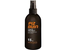 Protetor Solar PIZ BUIN Tan & Protect SPF 15 (150 ml)