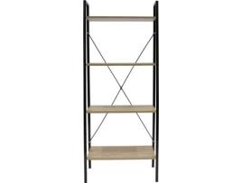 Estante KASA Style (Madeira e Metal - 148 x 60 x 32,5 cm)