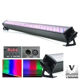 BARRA DE LEDS C/ STROBE 240 LEDS 10MM RGB DMX VSOUND