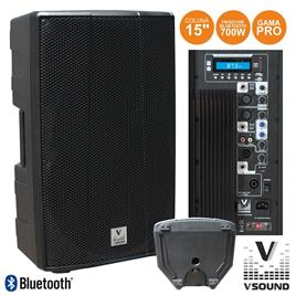 Coluna Amplificada Pro 15 Usb/Sd/Fm/Bluetooth 700w 