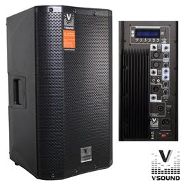 Coluna Bi-Amplificada PRO 12 USB/SD/FM/BT 500W 