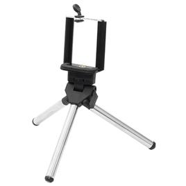 Mini Tripé 0.5kg 20cm Preto/Prateado
