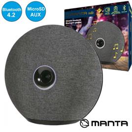 Coluna Bluetooth Portátil USB/SD/AUX/BAT Premium Manta