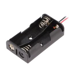 Suporte P/ 2 Pilhas Aa C/ Fios