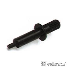 VEIO P/ POTENCIÓMETRO DE AJUSTE 4.9MM PRETO