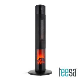 Termoventilador Torre 1000/2000W C/ Comando Preto 