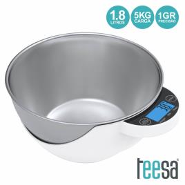 Balança Cozinha Digital 5kg Com Recipiente 1.8l Teesa