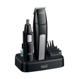 Conjunto Máquina Barbear, Pente e Depilador Nasal - Well