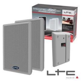 Conjunto De 2 Colunas 5.25 120w 2 Vias Flat Brancas 