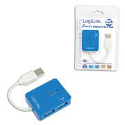 Hub Usb 2.0 De 4 Portas, Azul -  Ua0136