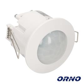 Detetor De Movimentos Pir P/ Encastrar Branco ORNO