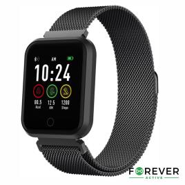 SmartWatch Multifunções P/ Android iOS Preto FOREVER