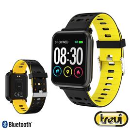 SmartWatch Multifunções p/ Android/IOS Amarelo/Preto 