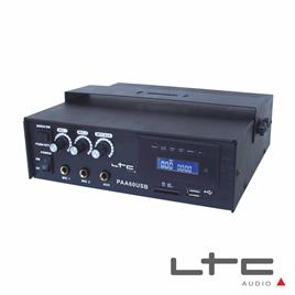 Amplificador 3 Canais Pa 100v 12/220v 60w Usb/Sd Ltc