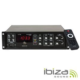 Amplificador 4 Canais Pa 100v/70v 8/4hom 80w Usb/Bt Ltc