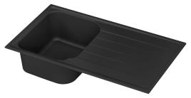 Lava-louça DELINIA SEMIDUETO ELBE 86X50CM PRETO