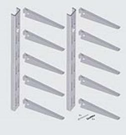 Kit 4 Cremalheiras SPACEO DUPLAS 1M E 10 POLEIAS 37CM