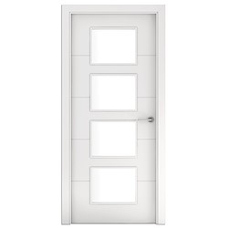 Bloco de porta interior MAC 4R 82.5CM ESQUERDA 4VIDROS