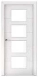 Bloco de porta interior MAC 4R 82.5CM DIREITA 4VIDROS