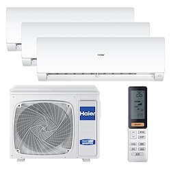 Ar condicionado fixo (3x1) HAIER FLEXIS 9000BTU + 9000BTU + 12000BTU WIFI BRANCO