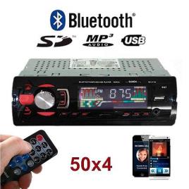 AutoRadio para Coche Reproducto MP3 Bluetooth Mando Distancia