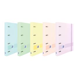 Oxford Dossier Live & Go, A4, 4 Argolas, com Recarga de 100 Folhas, Sortido Pastel