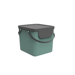 Balde de lixo com pegas 40L VERDE